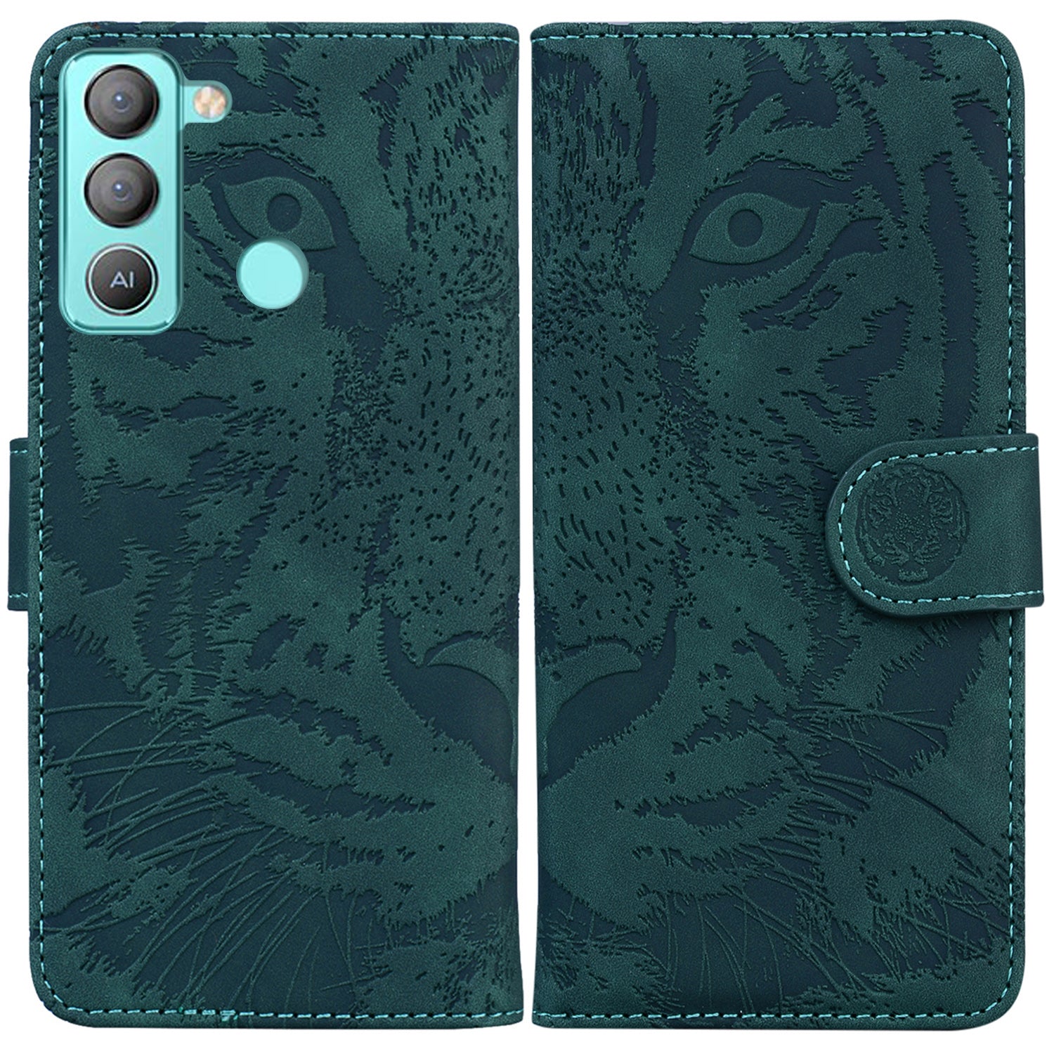 Stand Wallet Cover for Tecno Pop 5 LTE 4G Tiger Pattern Imprinted PU Leather Flip Phone Case Stand Wallet Cover for Tecno Pop 5 LTE 4G Tiger Pattern Imprinted PU Leather Flip Phone Case